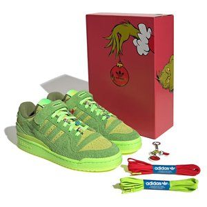 *NEW IN BOX* Dr. Seuss x Adidas Forum Low J 'Grinch' Sneakers